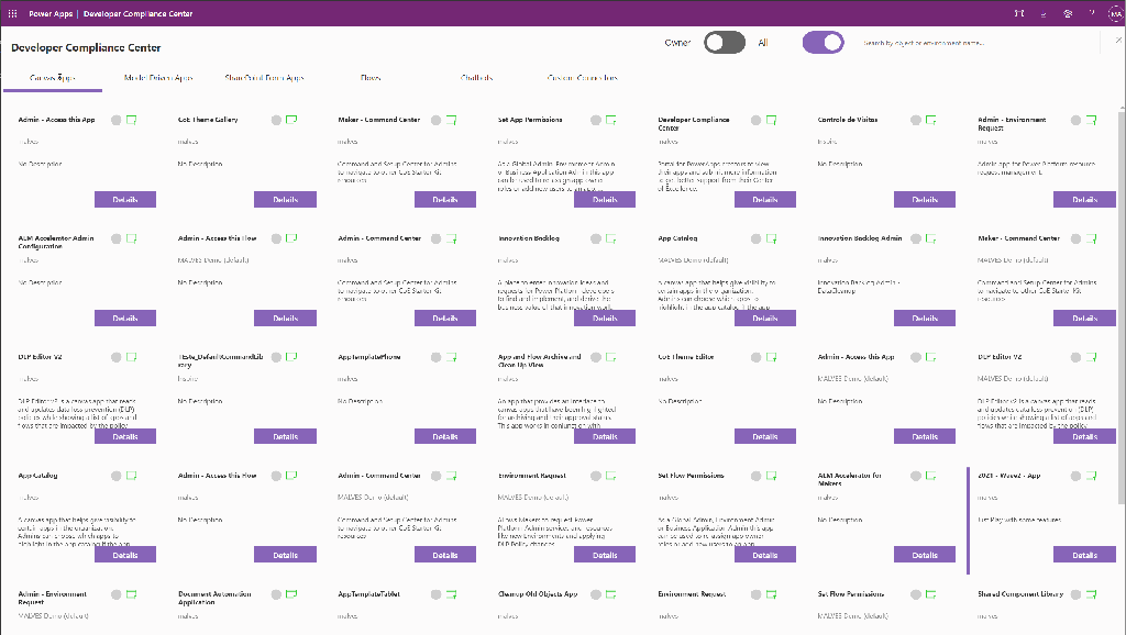 CoE - Developer Compliance Center overview