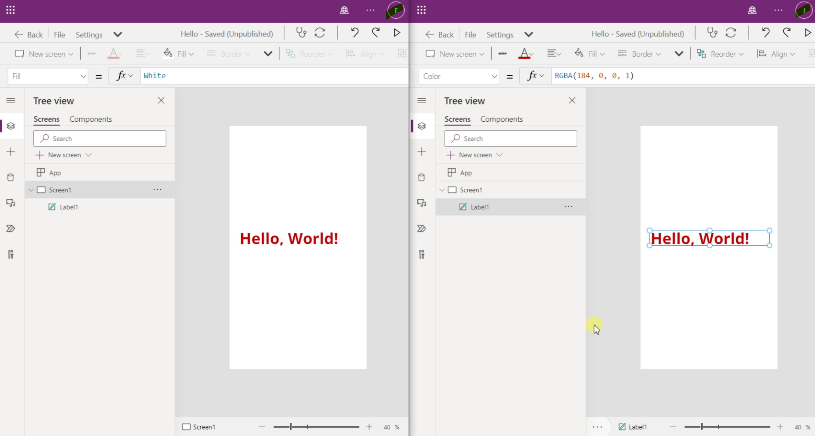 Two Markes on edit mode of the same app. 